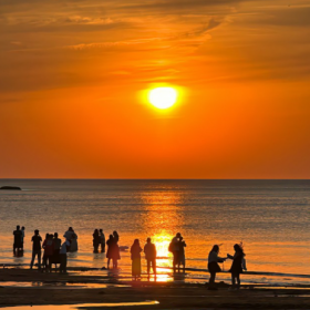 夕阳和黄昏都很美,但