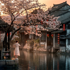 春暖花开西塘镇，最美