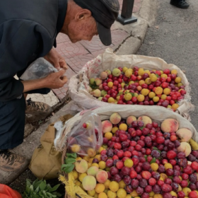 夏天的色彩都在水果摊