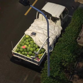 夏天的色彩都在水果摊