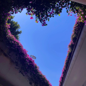 天空美的像一封彩色的