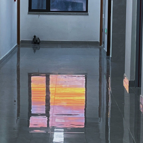 天空美的像一封彩色的