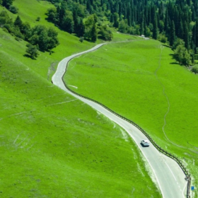 小桥流水草地牛羊 夏