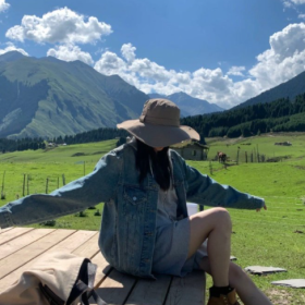 小桥流水草地牛羊 夏